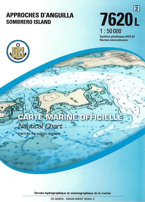 EPSHOM - 7620L APPROCHES D ANGUILLA