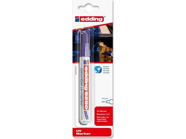 Marker Edding® 8280 klar UV - usynlig mærkning/tyverisikring
