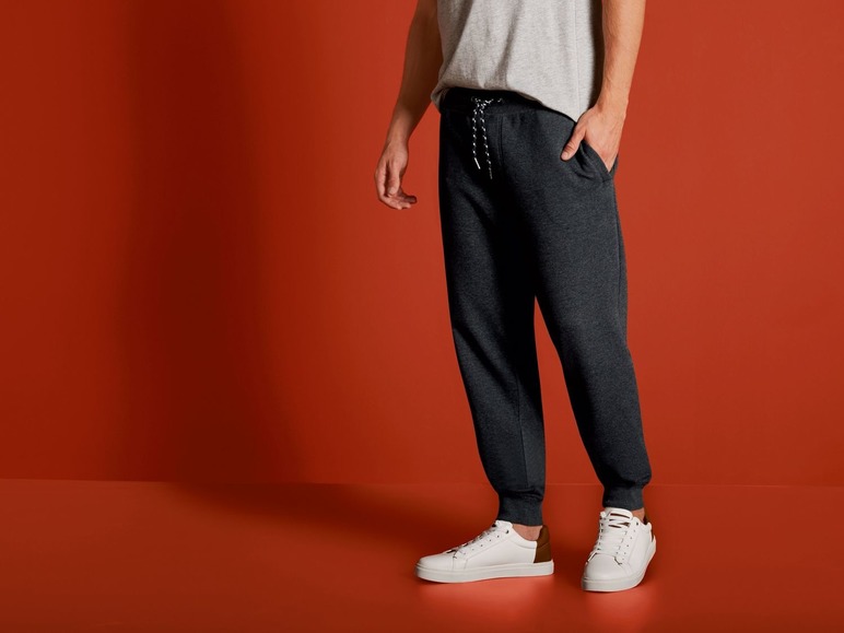 Joggingbroek voor heren, sweatstof, sportieve basic