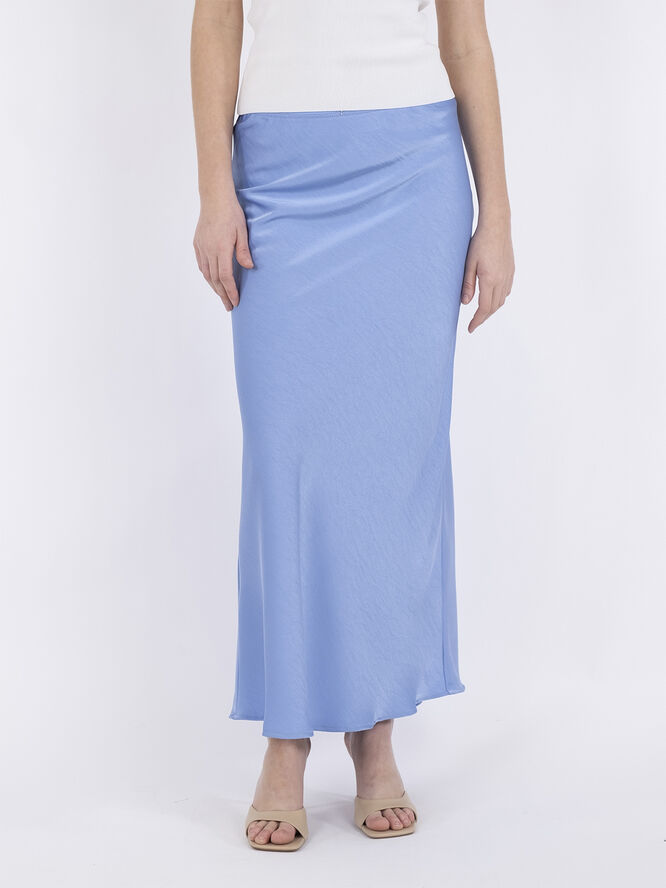 Neo Noir Vicky Heavy Sateen Skirt Dusty blue