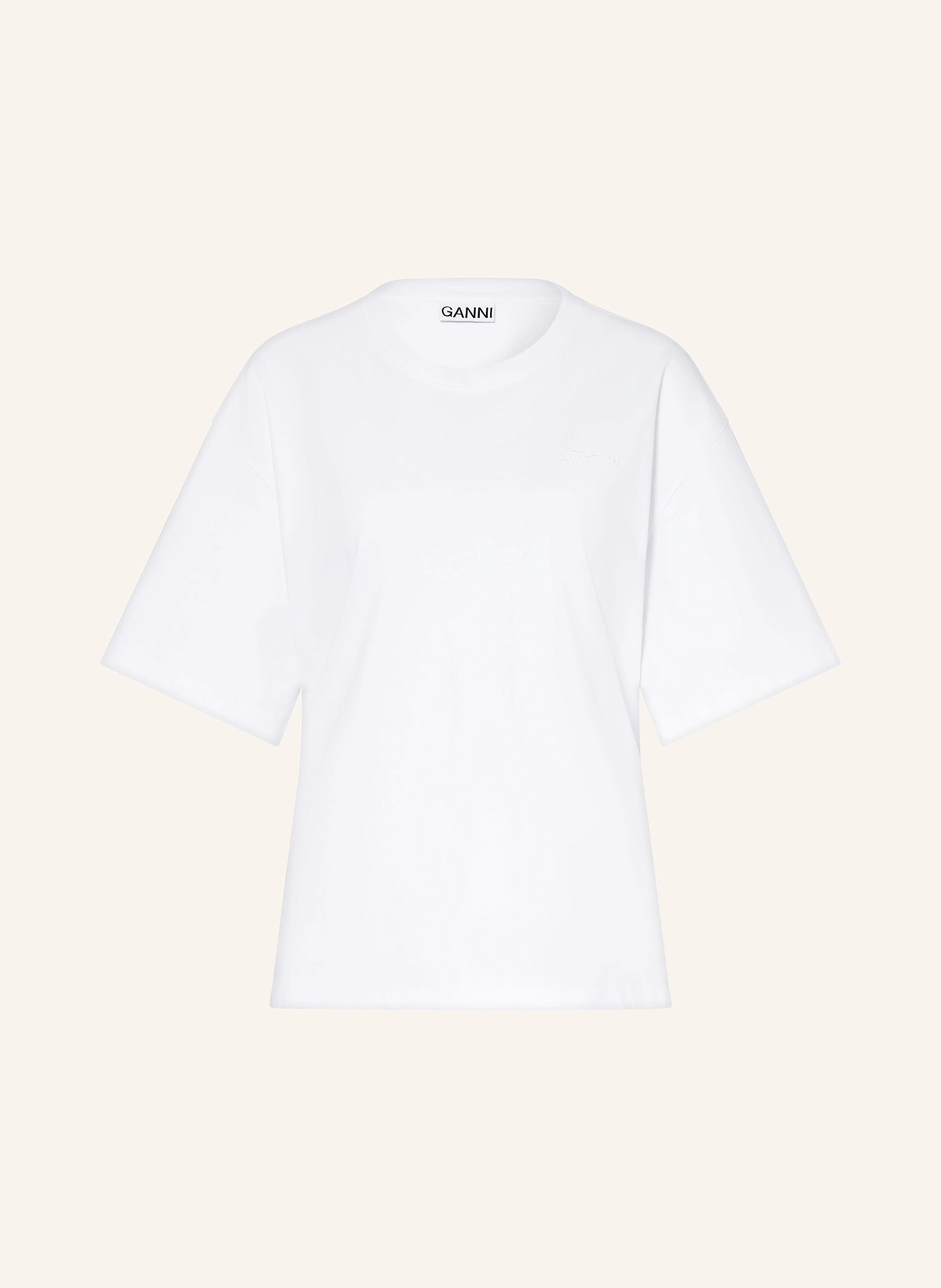 GANNI T-Shirt mit Cut-out