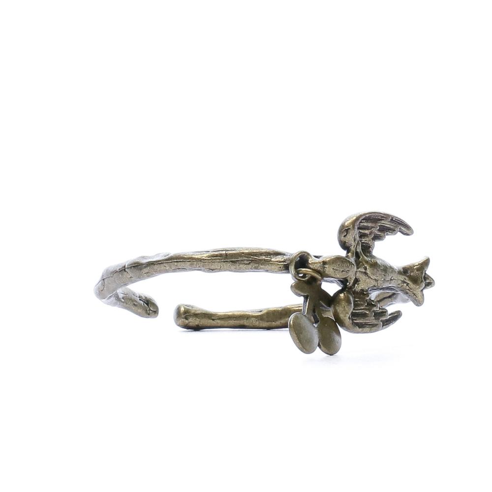 Le Temps Des Cerises Bracelet Jonc doré hirondelle Fille Le Temps des Cerises