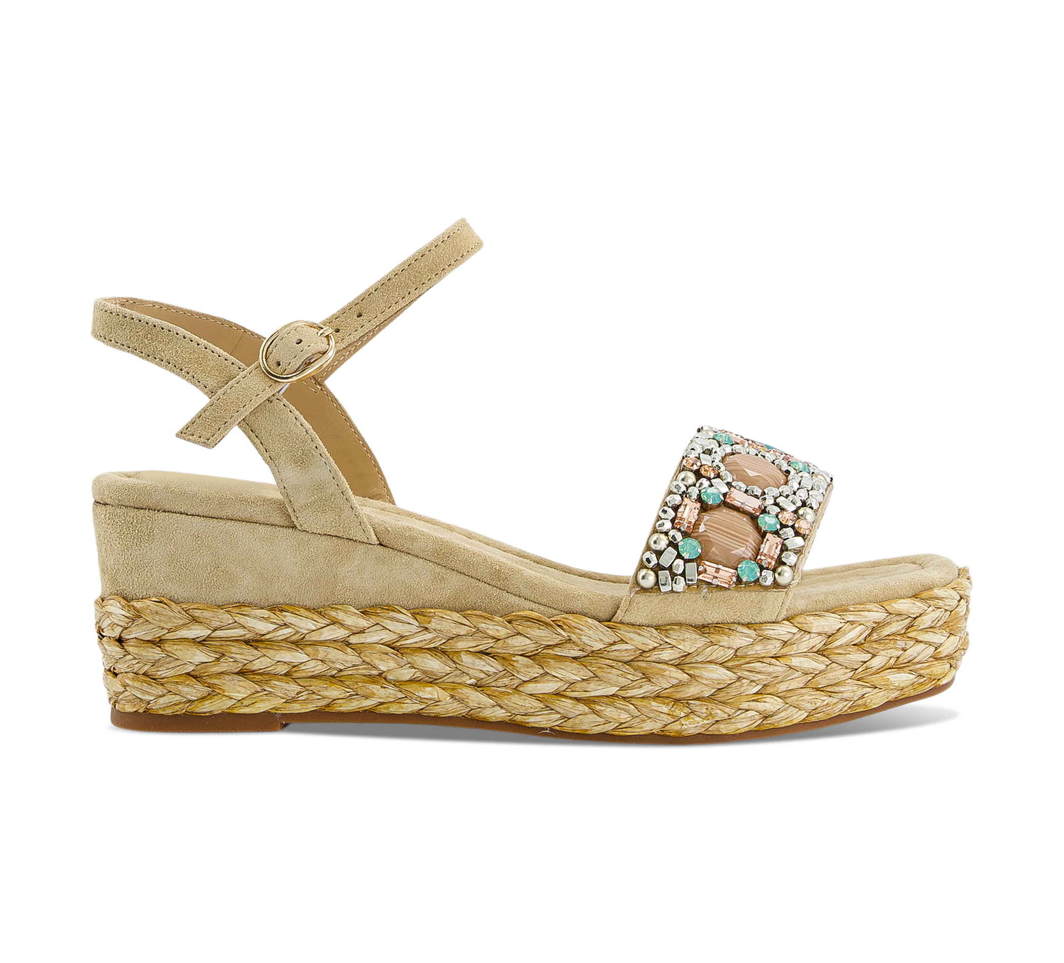Alma En Pena Riemchensandalen beige/taupemulticolor