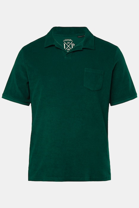 Poloshirt, Halbarm, Frottee, Cuba-Kragen