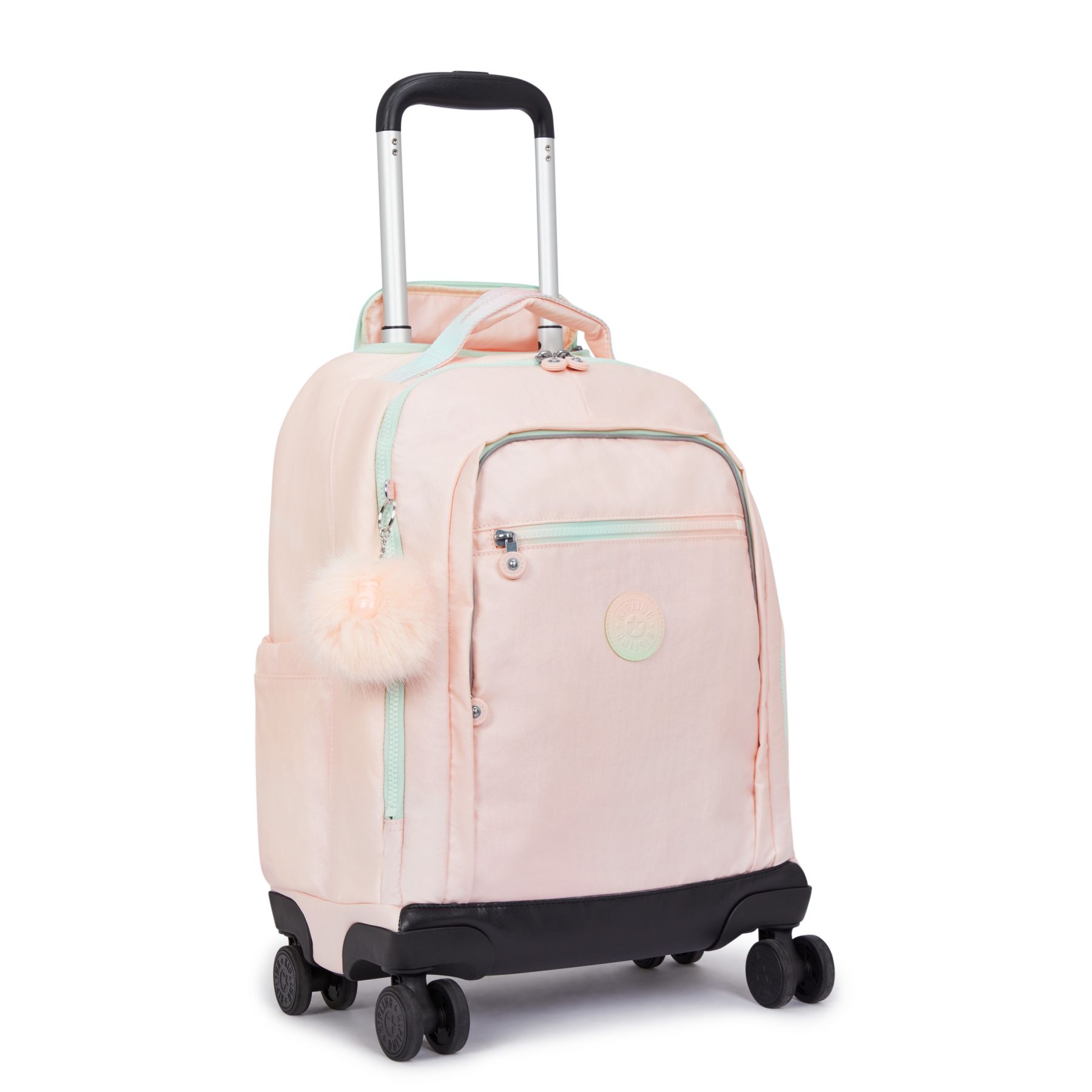 NEW ZEA Grand sac à dos à roulettes pour enfants avec protection pour ordinateur - Blush Metallic