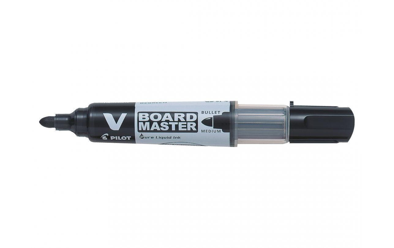 Whiteboard-Marker Schwarz, RundspitzeWhiteboard-Marker mit nachfüllbarer Flüssigtinte