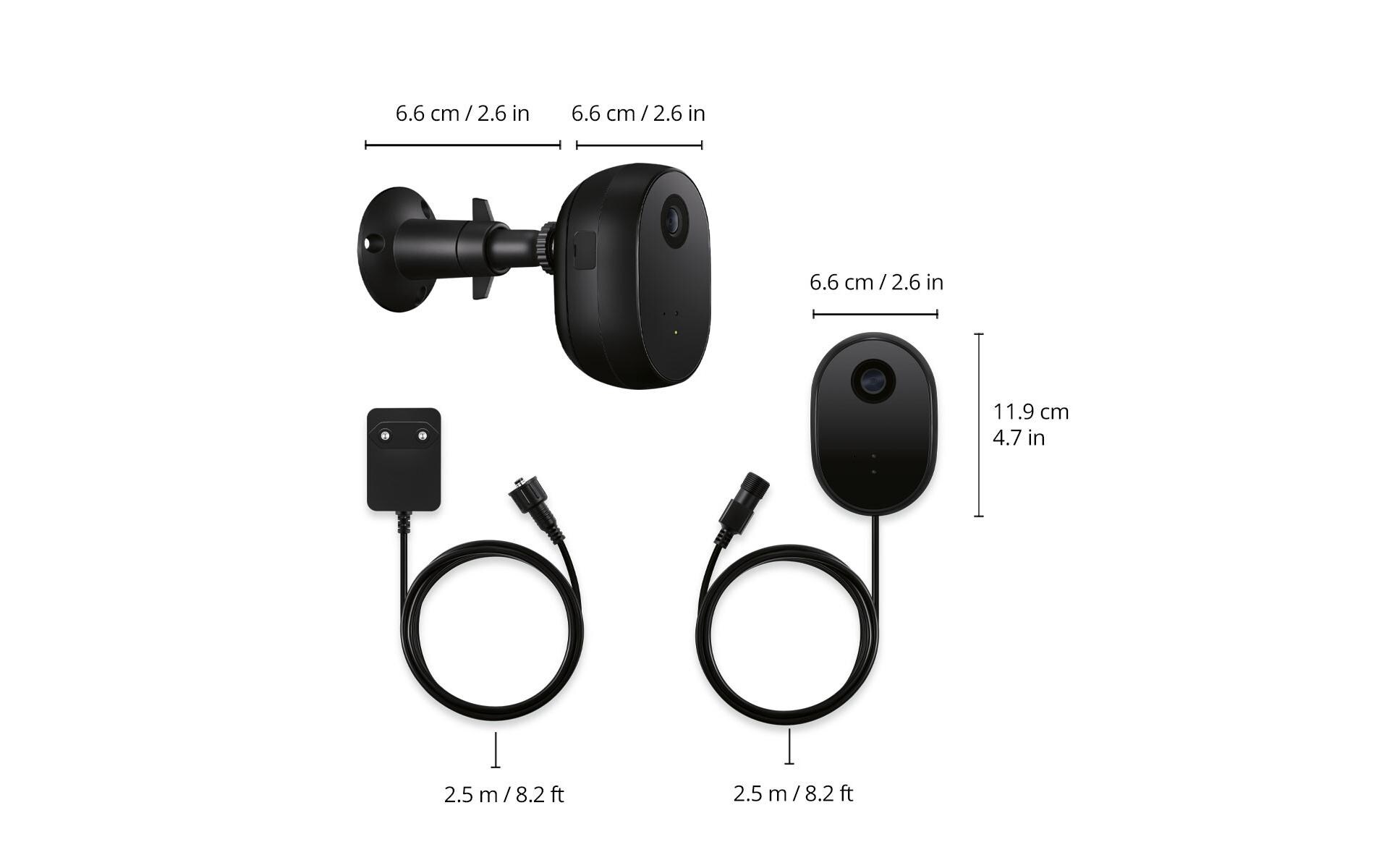 Outdoor Camera Schwarz<br>Überwachung und Sicherheit rund um die Uhr