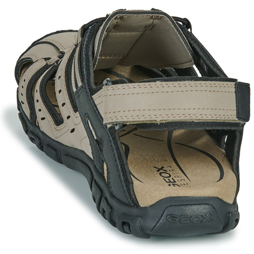 Geox - UOMO SANDAL STRADA - Beige / Noir