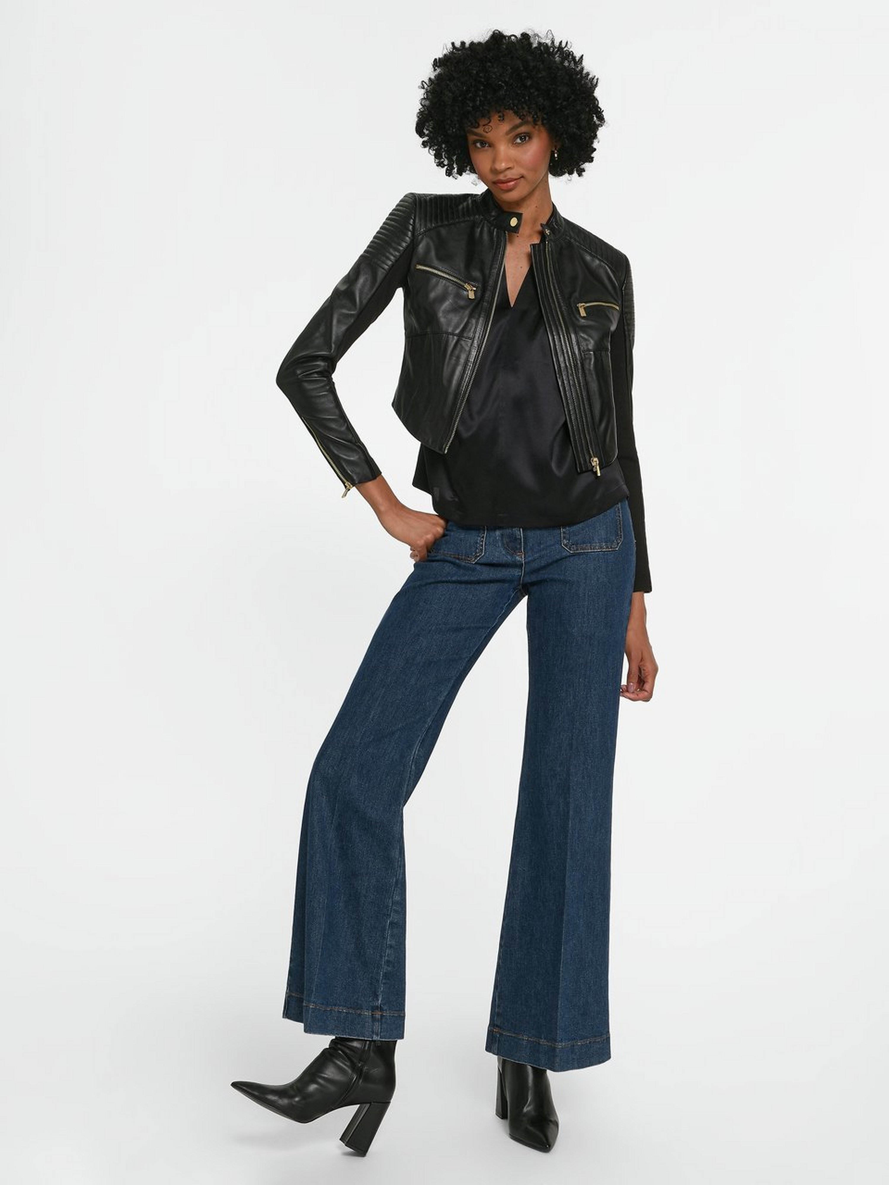 Lederjacke 