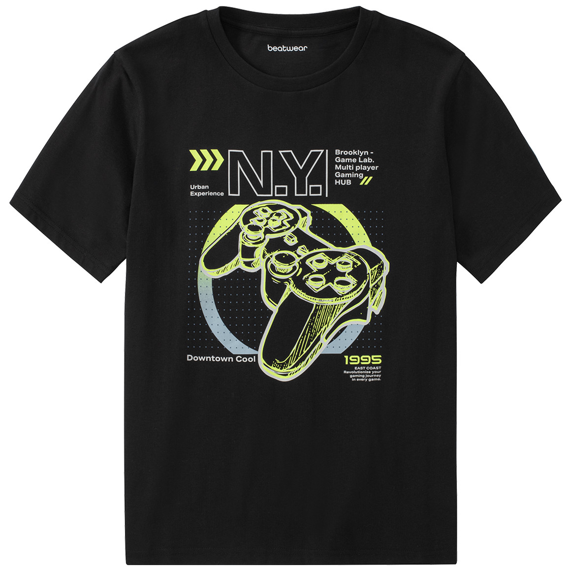 Beatwear Jungen T-Shirt mit Prints schwarz