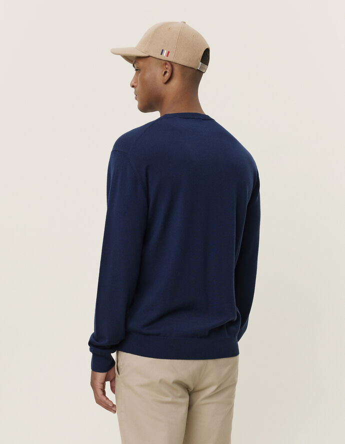 Les Deux Greyson Merino Knit Navy