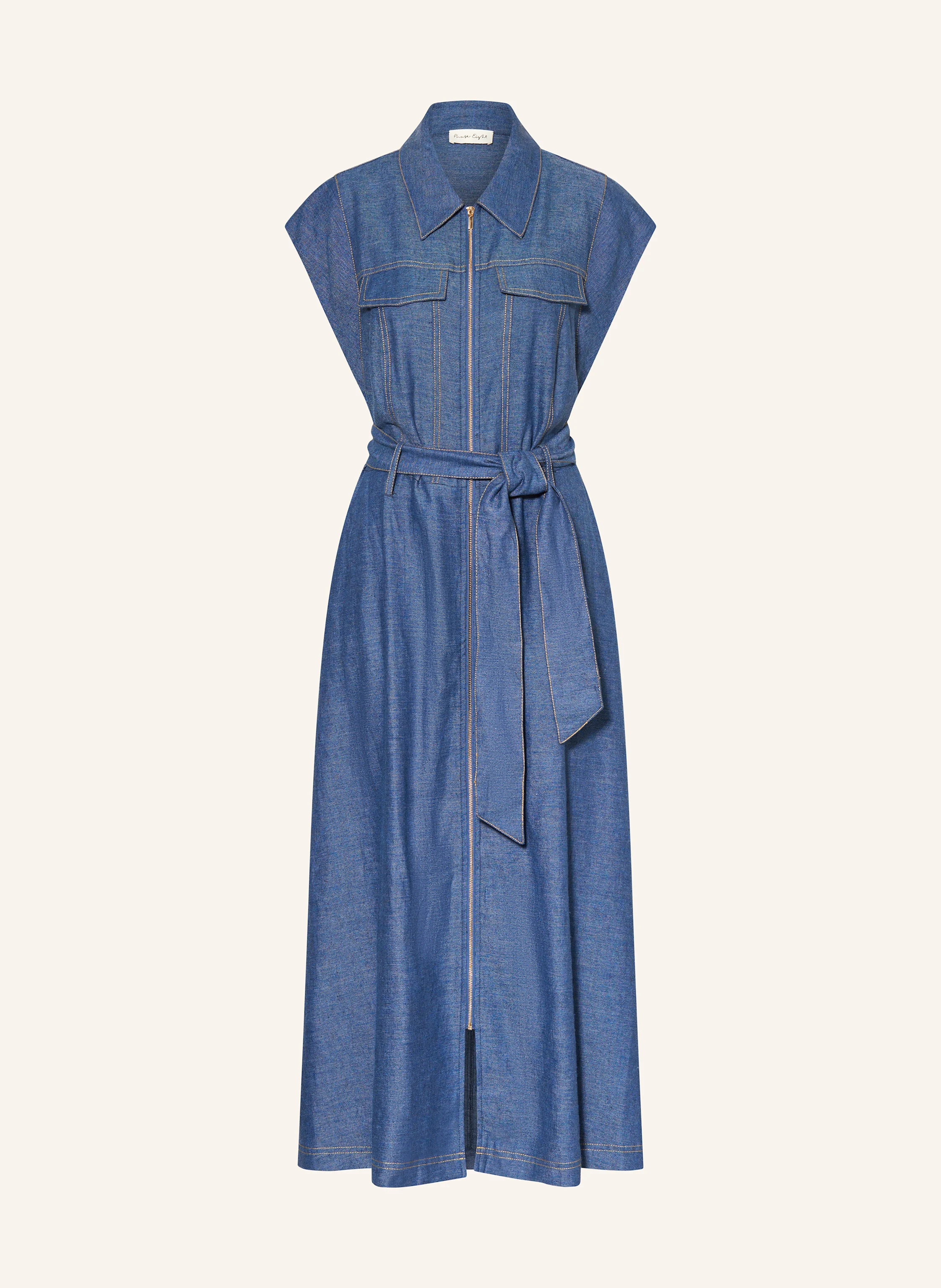 Phase Eight Jeanskleid LUIZA mit Leinen