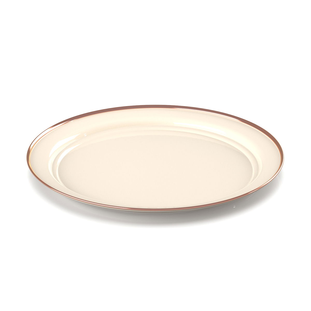 GSI Mesa Enamelware Plate / flad tallerken (Cream)