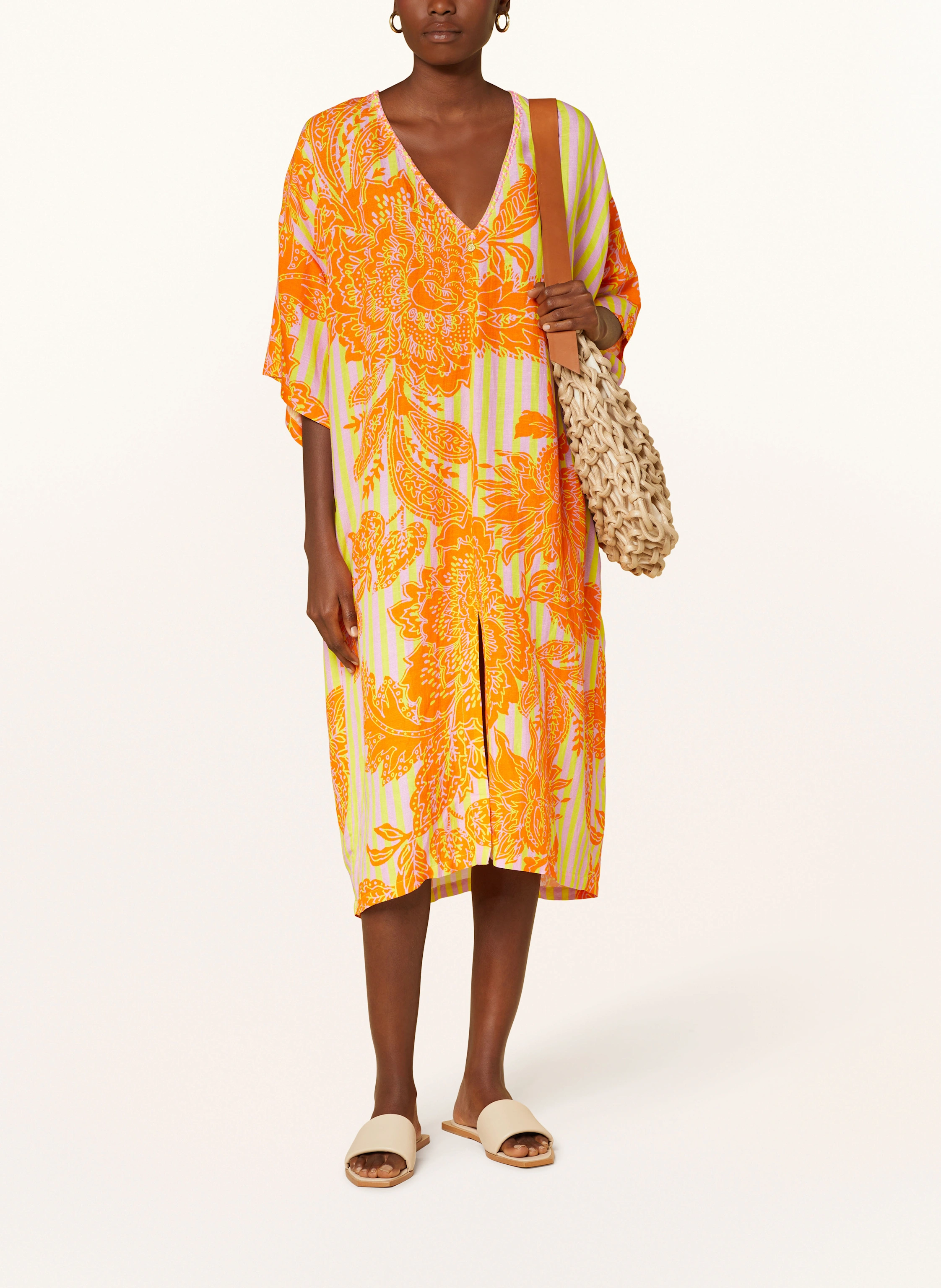 yippie hippie Kleid mit Leinen