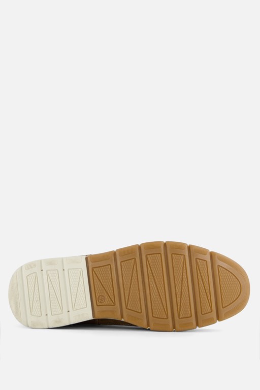 Outfielder Instappers cognac Nubuck