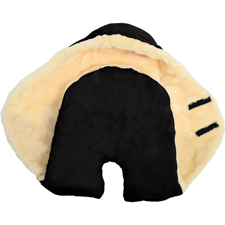 Altabebe Lammfell Umschlagdecke Schwarz