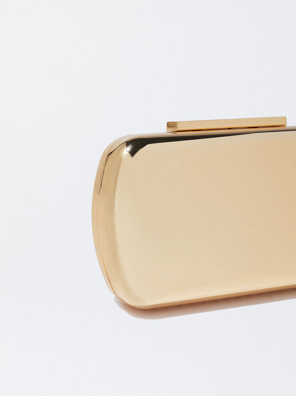Clutch Fiesta Metálica - Dorada