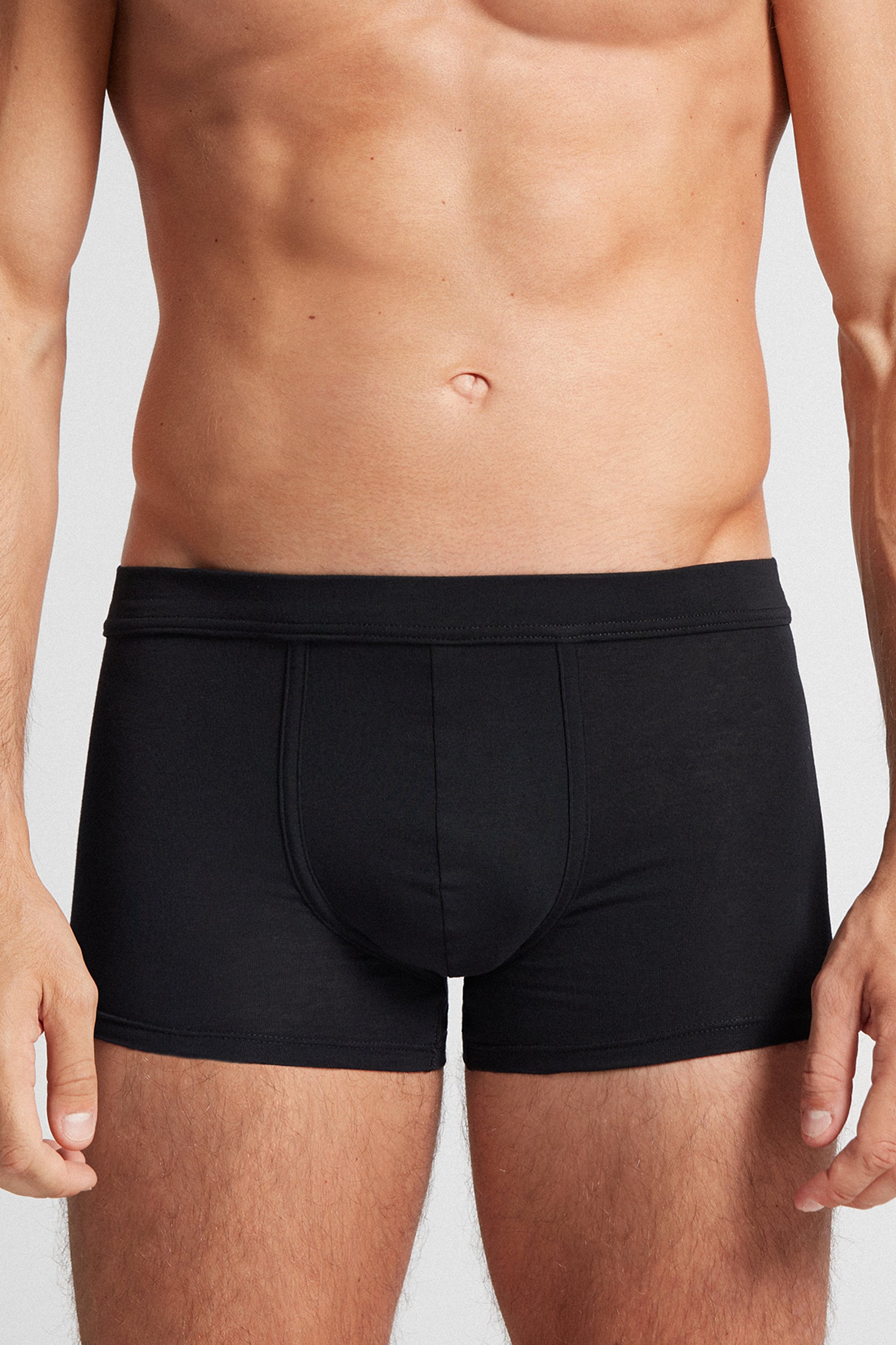 Cuecas Boxer Push-Up de Algodão Elástico