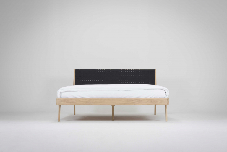 Gazzda Fawn bed 160x200 cotton webbing black