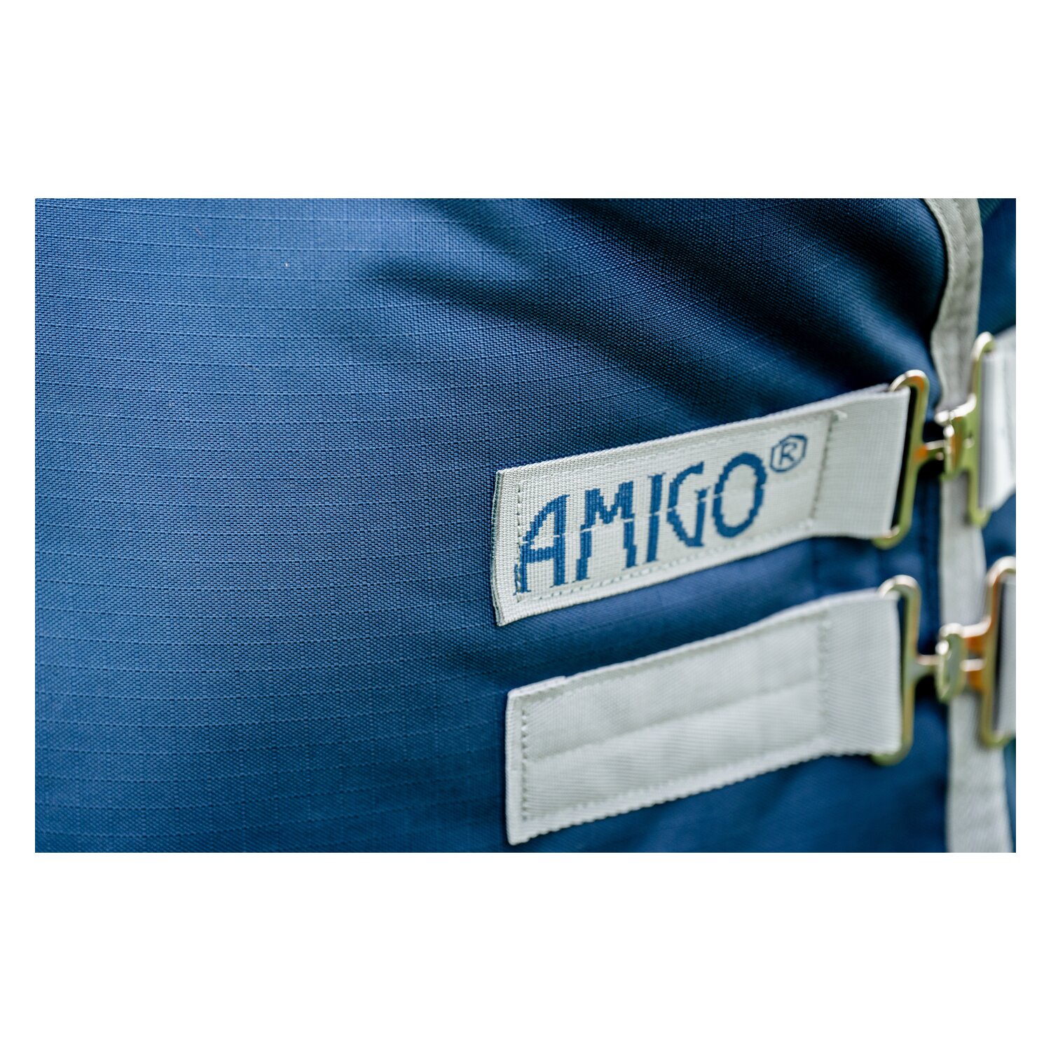 HORSEWARE Weidedecke AMIGO Ripstop 900 Denier, ohne Füllung - navy/titanium grey