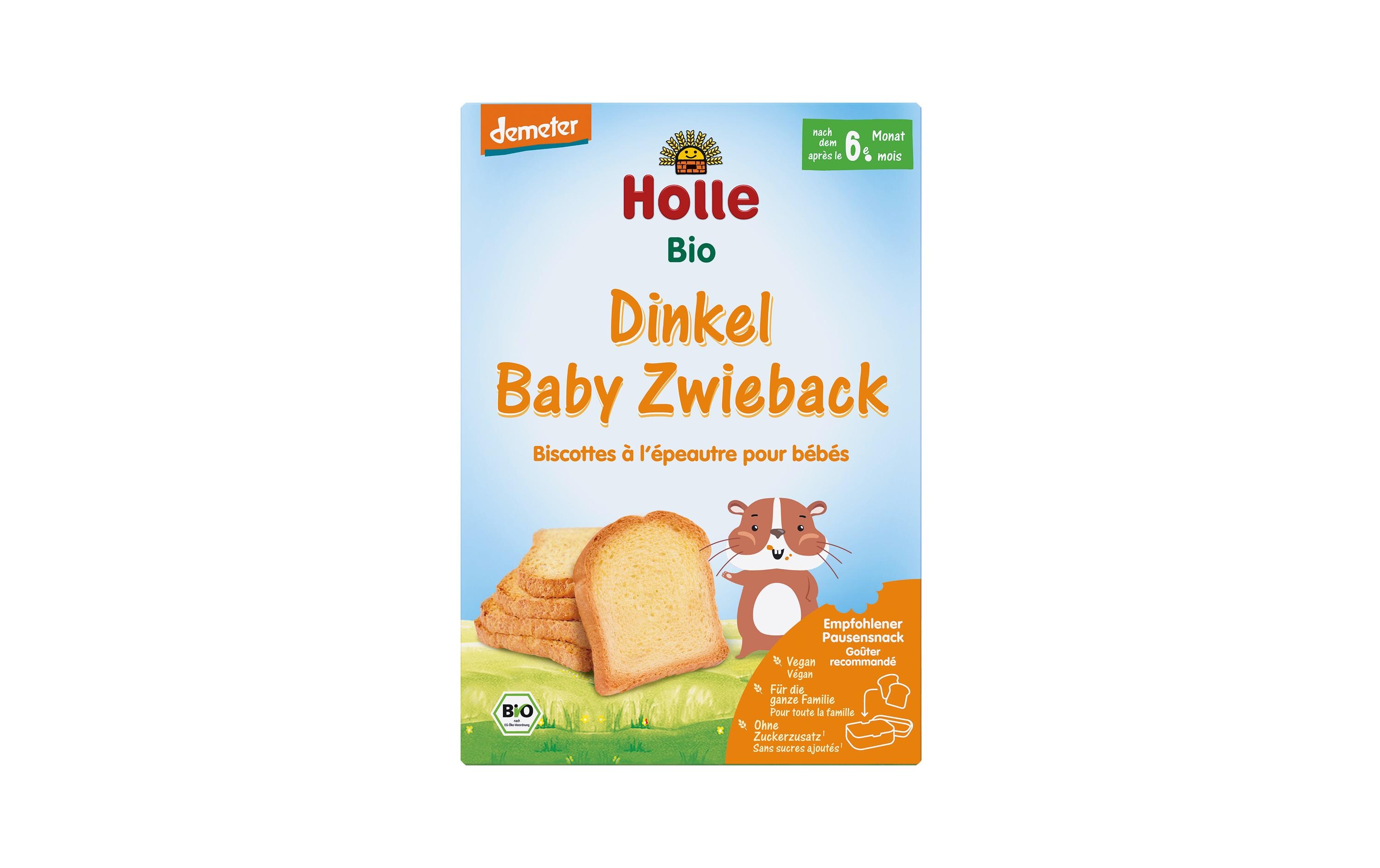 Zwieback Baby Dinkel-ZwiebackZwieback, Bio-Babyzwieback Dinkel, ab 6 Monaten, 1 x 200 g