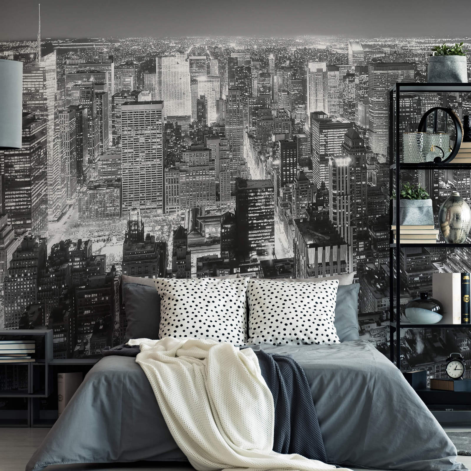 Fototapete DESIGNWALLS 2.0 - schwarz-weiß - New York - 2,6 Meter