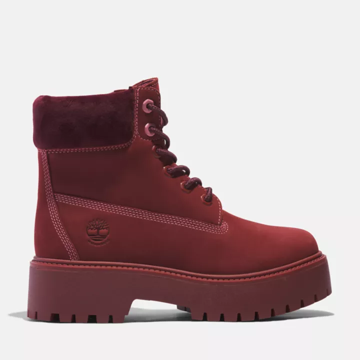 6-inch Boot Timberland Heritage Stone Street pour femme en rouge