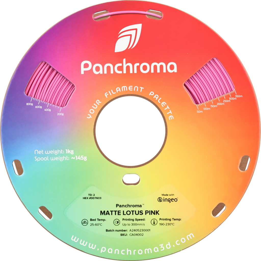 Polymaker  Panchroma™ PLA Matte Lotus Pink, 1,75 mm / 1000 g    Matte Eleganz in Lotus Pink