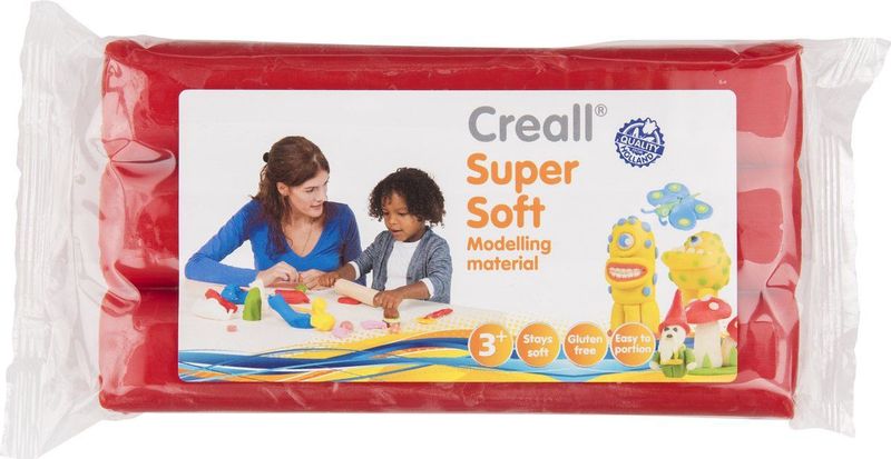 Creall - Supersoft - Klei - Rood - Glutenvrij