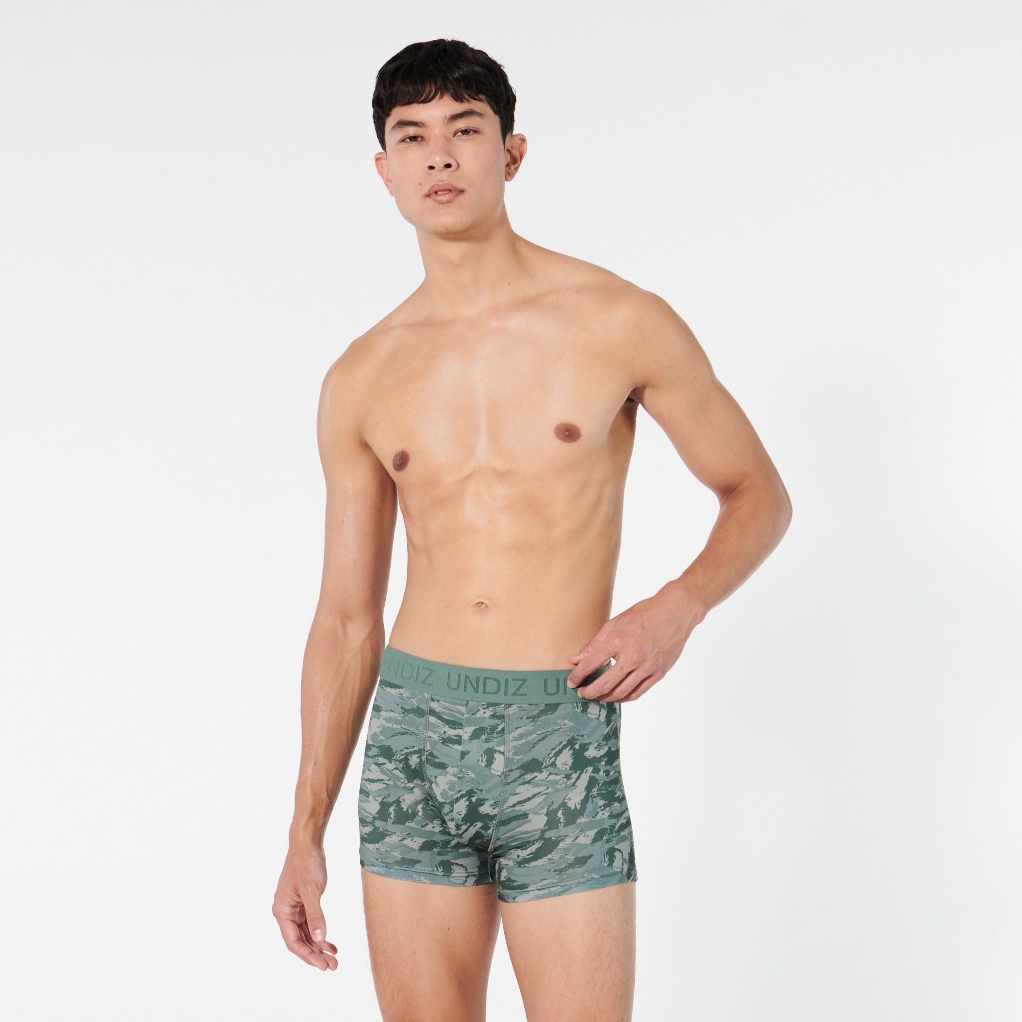 Boxer à motifs camouflages en microfibre
