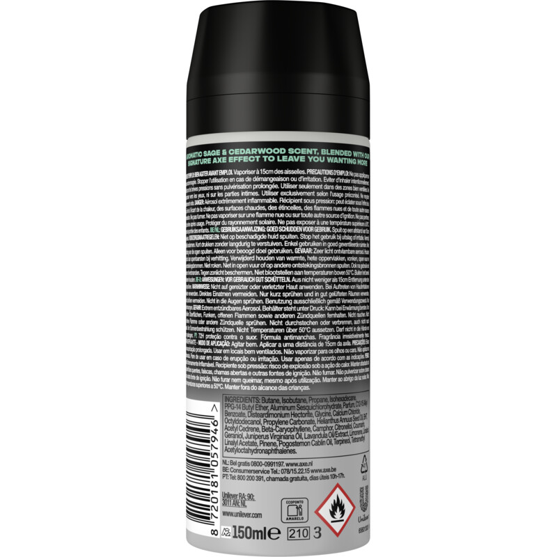 Axe Apollo deodorant bodyspray