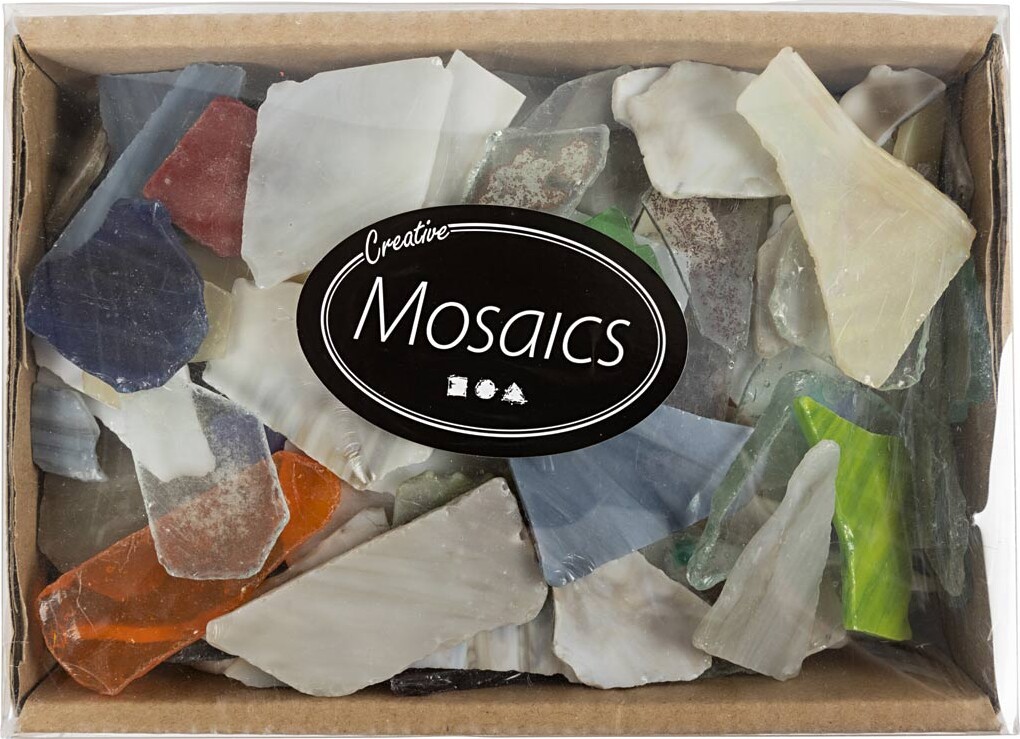 Mosaik - Str. 15-60 MM - Tykkelse 5 MM - Indhold Kan Variere - Assorterede Farver - 2 KG