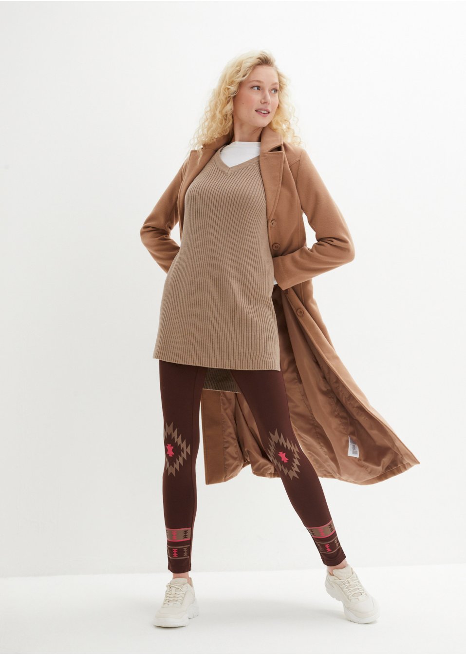 Legging thermo avec motif norvégien