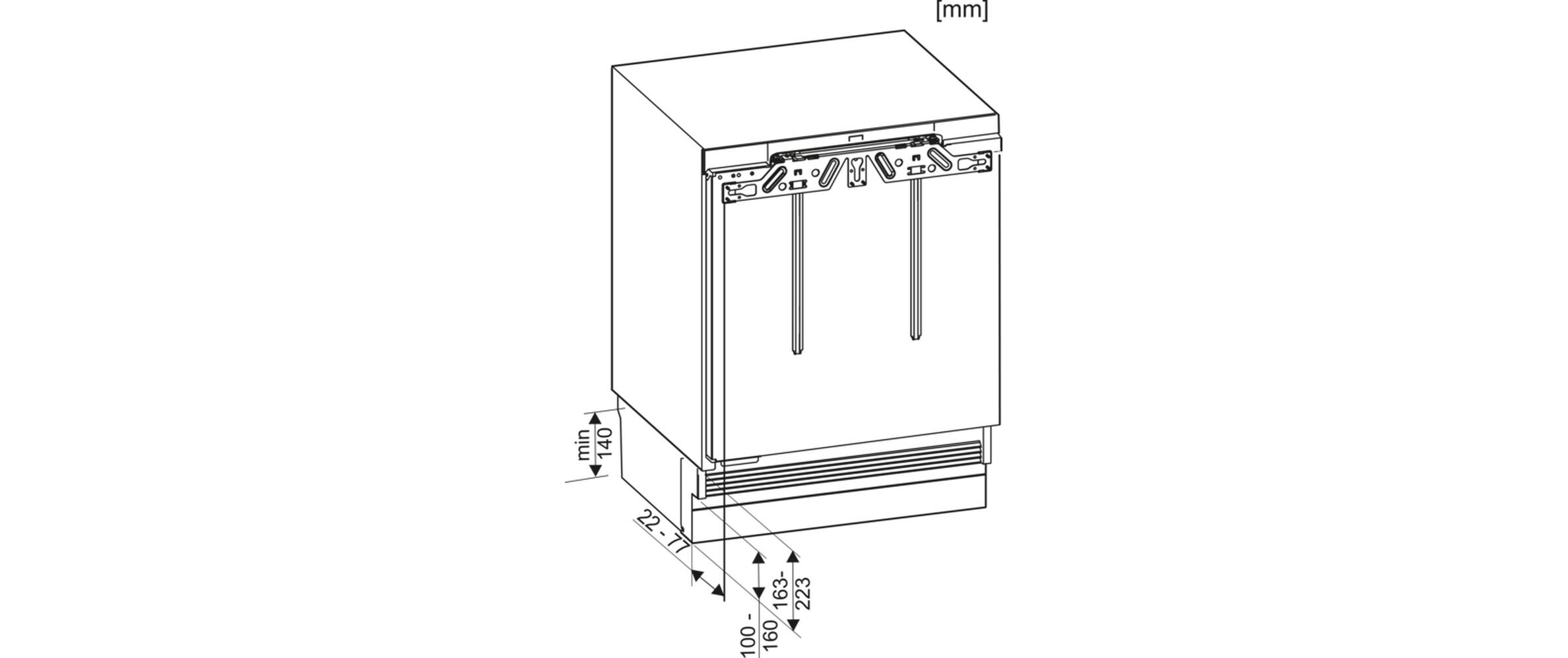 Einbaukühlschrank K 31242 UiF-1 Rechts<br>Unterbau-Kühlschrank