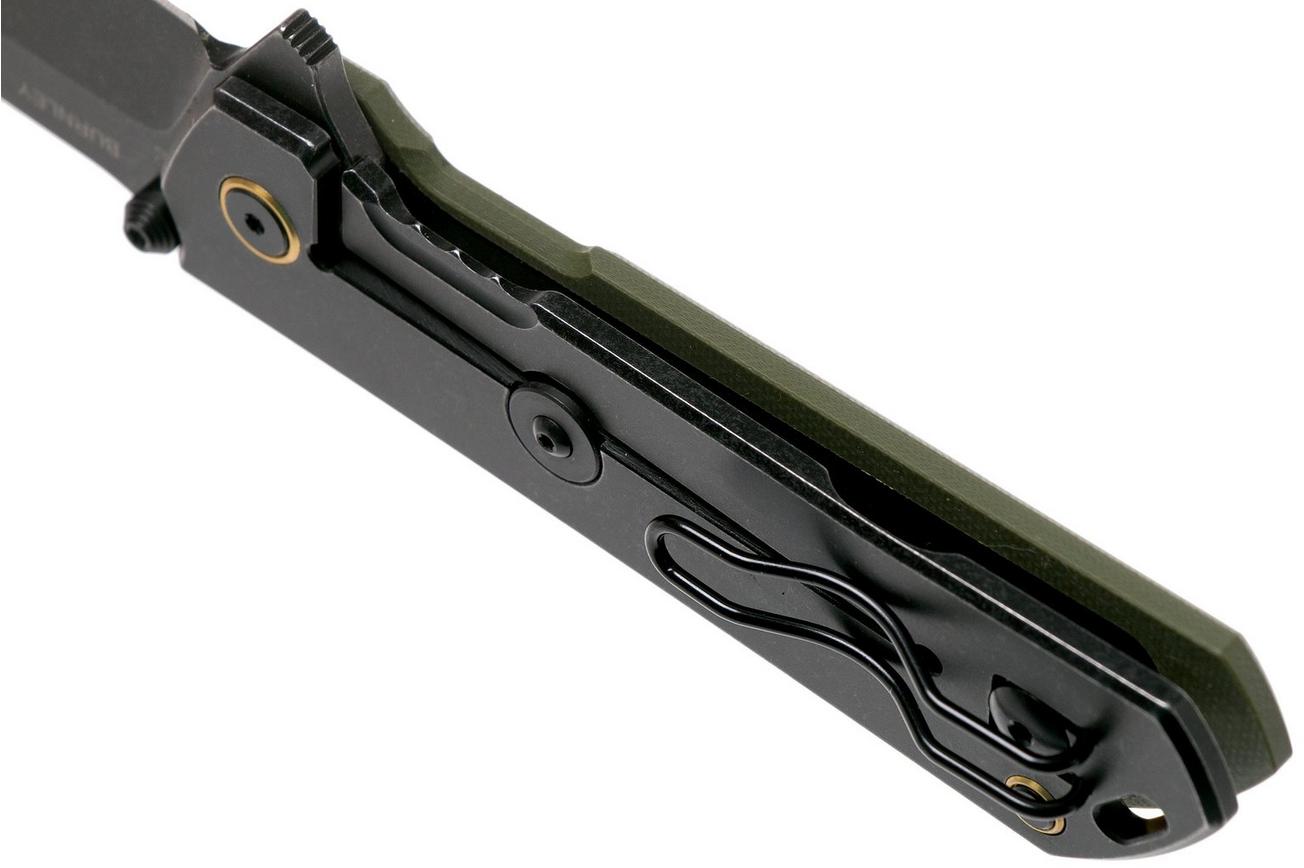 Böker Plus Kihon Assisted OD Green 01BO164 zakmes, Lucas Burnley design