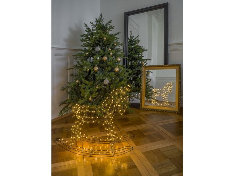 STT LED-Figur Pferd, 65 cm, Schwarz LED Weihnachtsdekoration
