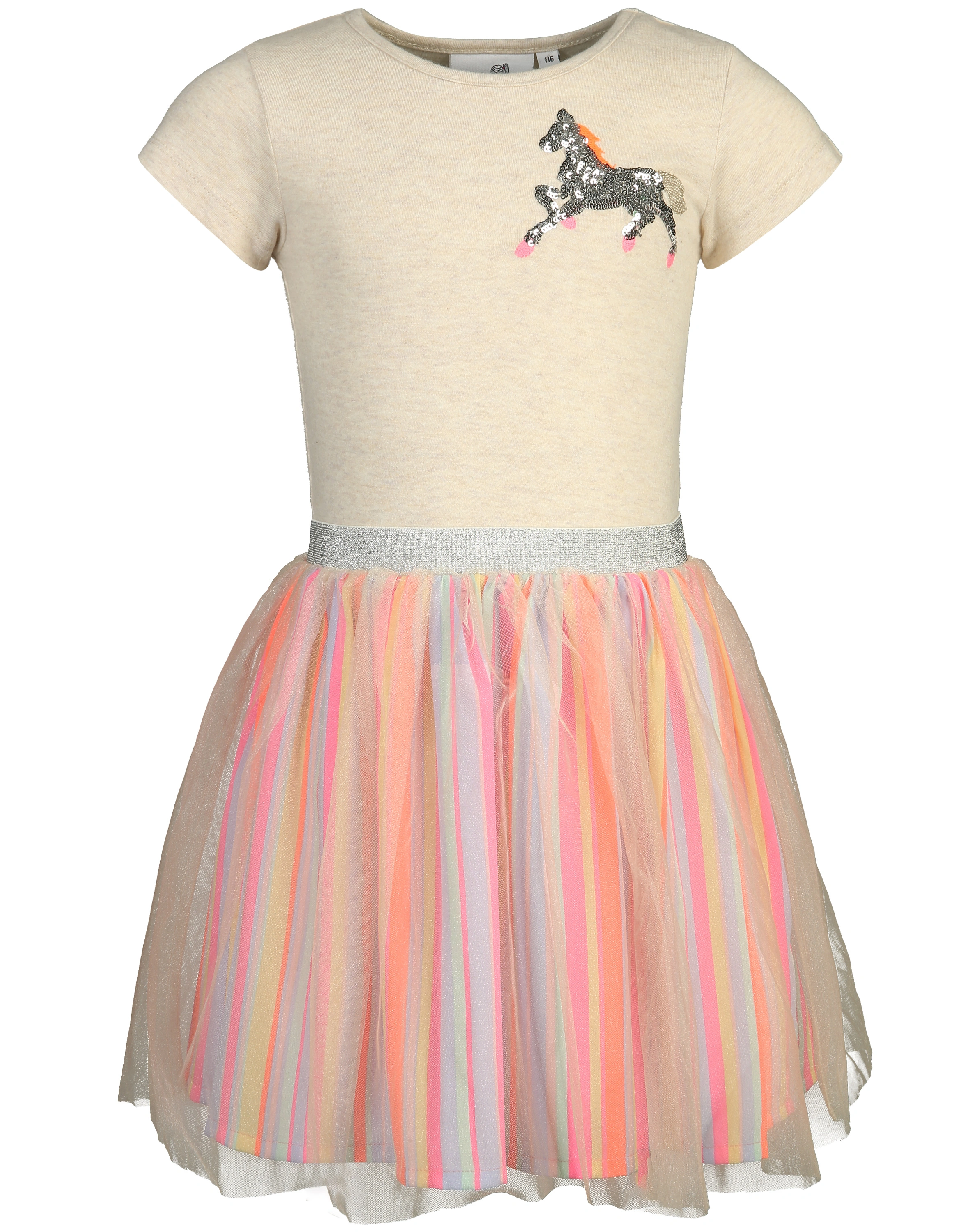 Tüll-Kleid HORSE mit Pailletten in neon pink