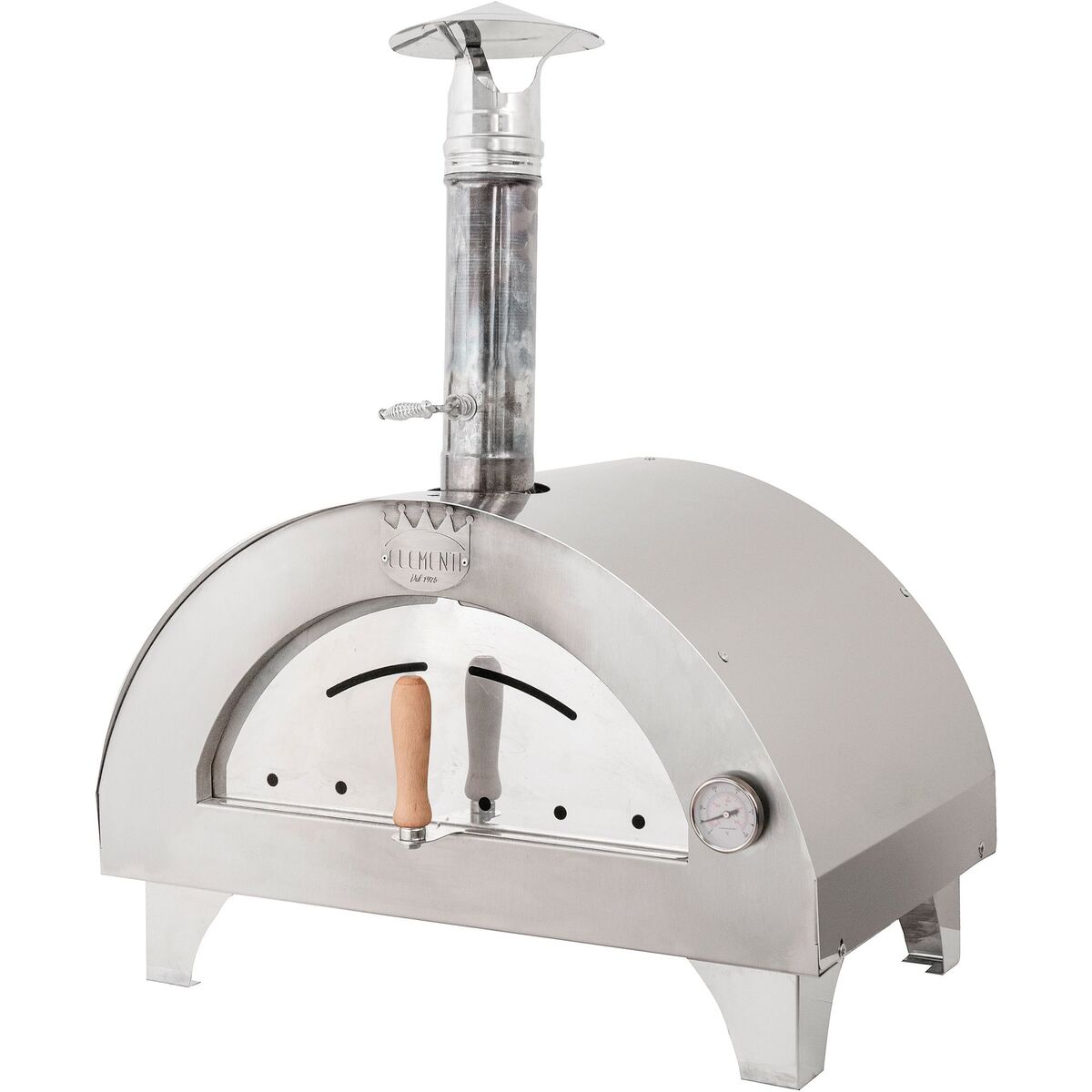 Clementino Pizzaovn 60x40 cm, Rustfritt stål