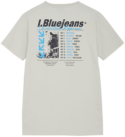 Indianer Blue Jeans T-Shirt - Dawn Blue m. Print