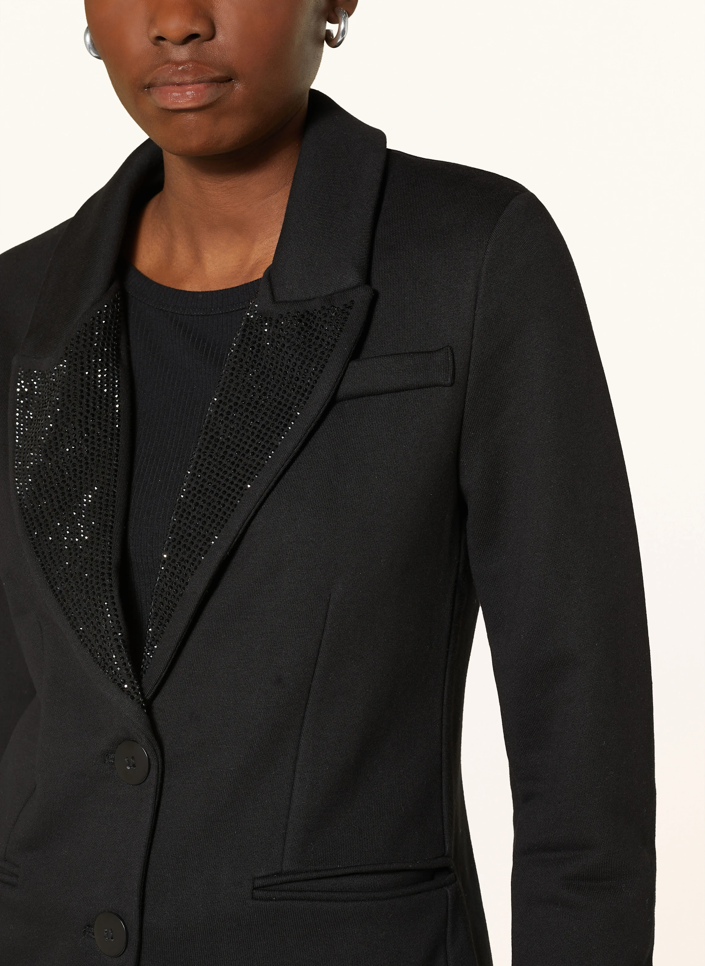 monari Jerseyblazer mit Schmucksteinen
