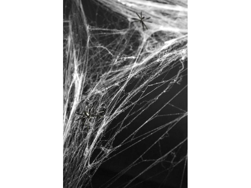 Partydeco Spinnengewebe Weiss, 60g Raumdeko «Spinnennetz» für Ihre Halloween Party