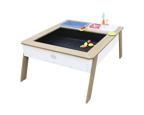 Zand- en watertafel axi Linda hout wit blauw bruin