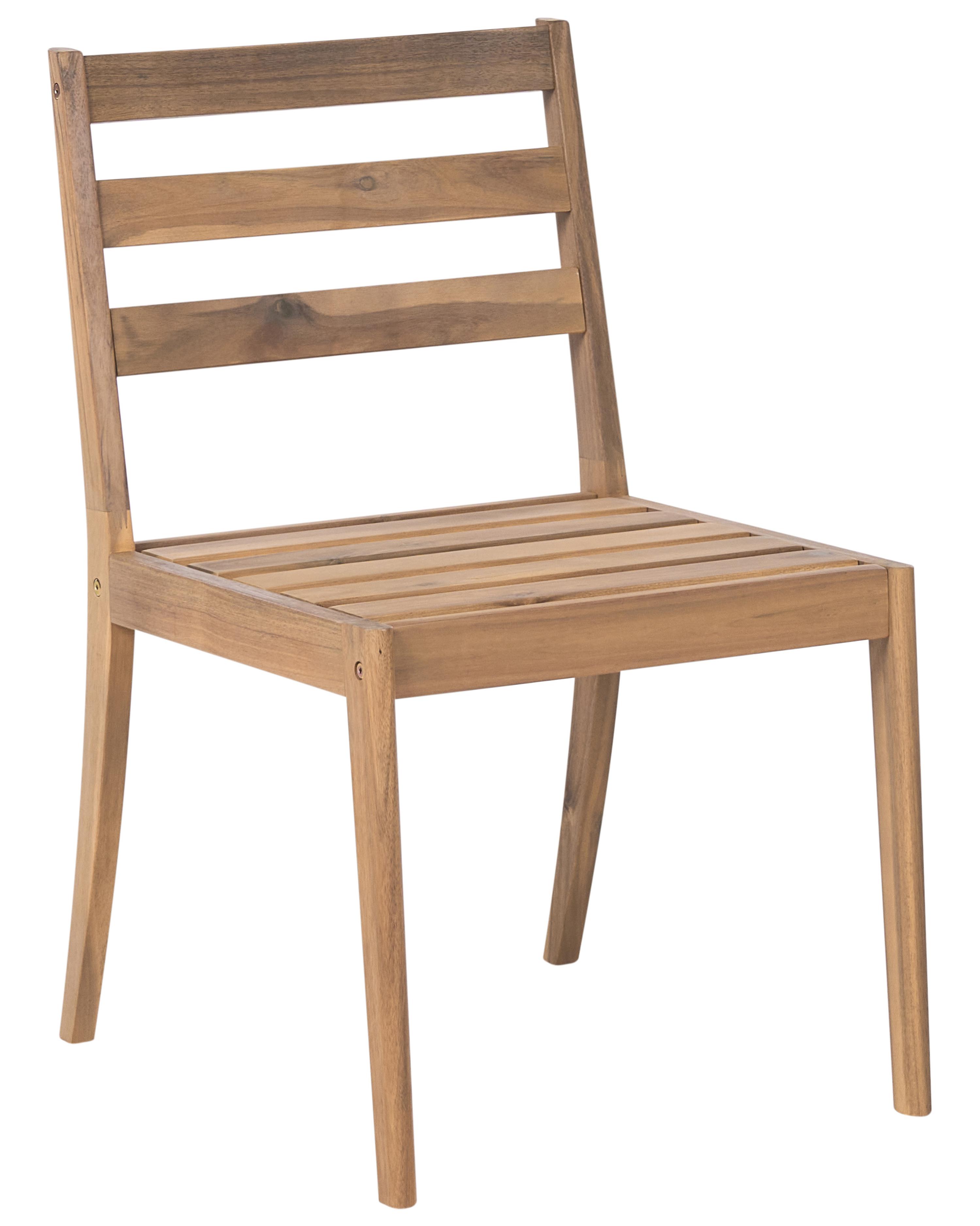 Set van 2 tuinstoelen CHIOGGIA Gecertificeerd acaciahout Lichtbruin