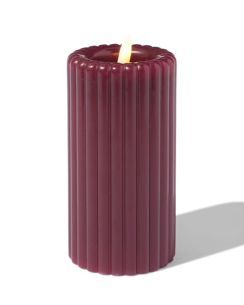 bougie LED bordeaux