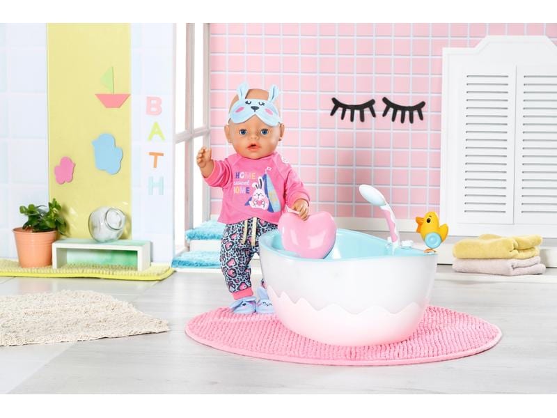 Baby Born Puppenzubehör Badewanne Musik-Badewanne mit echt funktionierendem Duschkopf