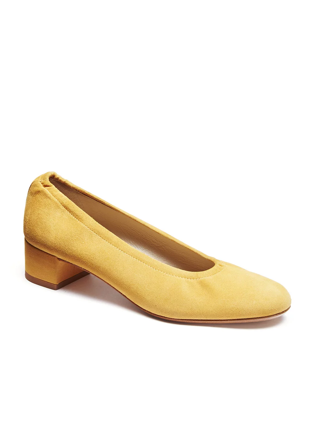 BALLERINE VARSOVIE VELOURS JAUNE