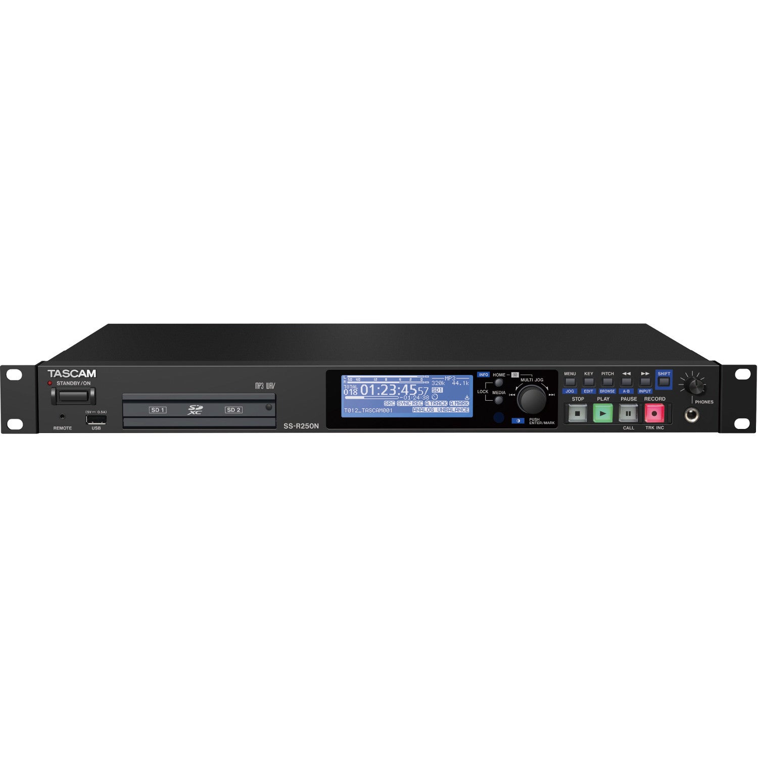 Tascam SS-R250N solid-state netwerk audio recorder
