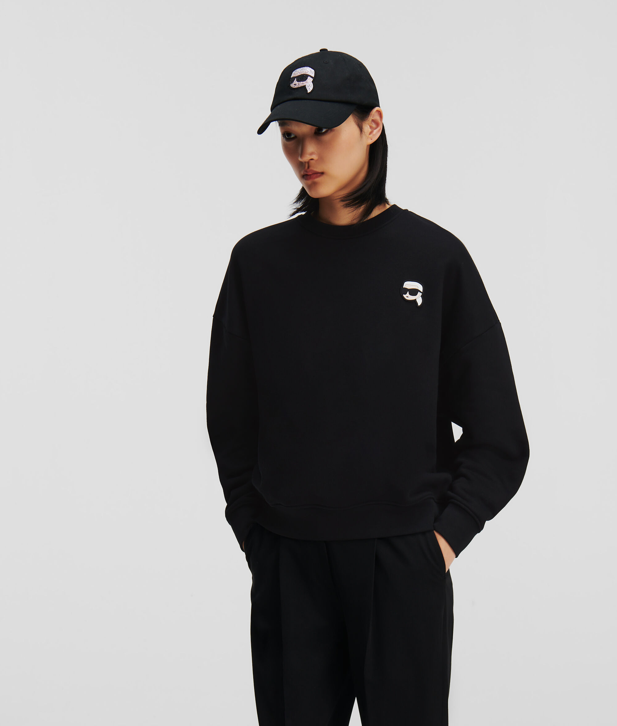 SWEAT-SHIRT OVERSIZE AVEC EMPIÈCEMENT K/IKONIK KARL