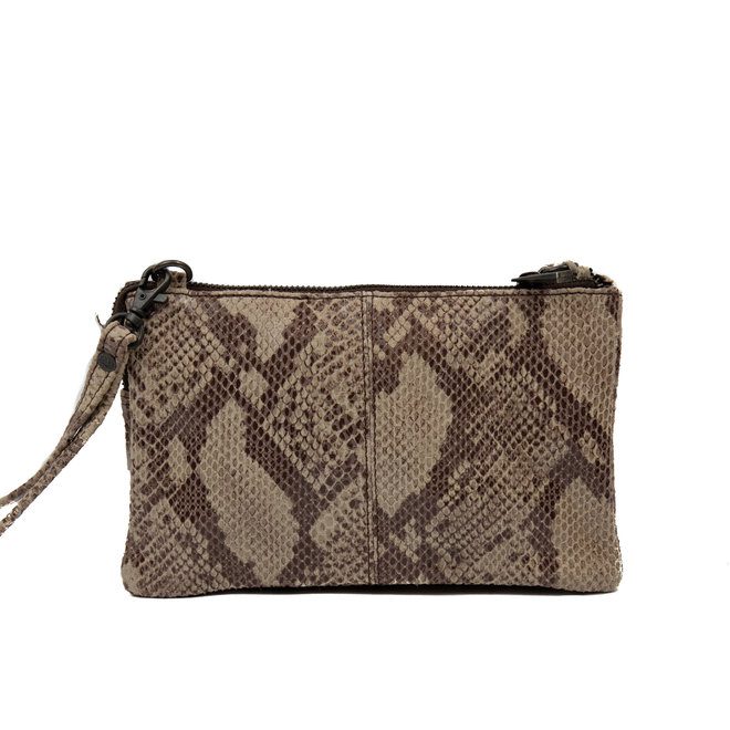 Bear Design Snake Portemonneetasje Uma Brown SN1119