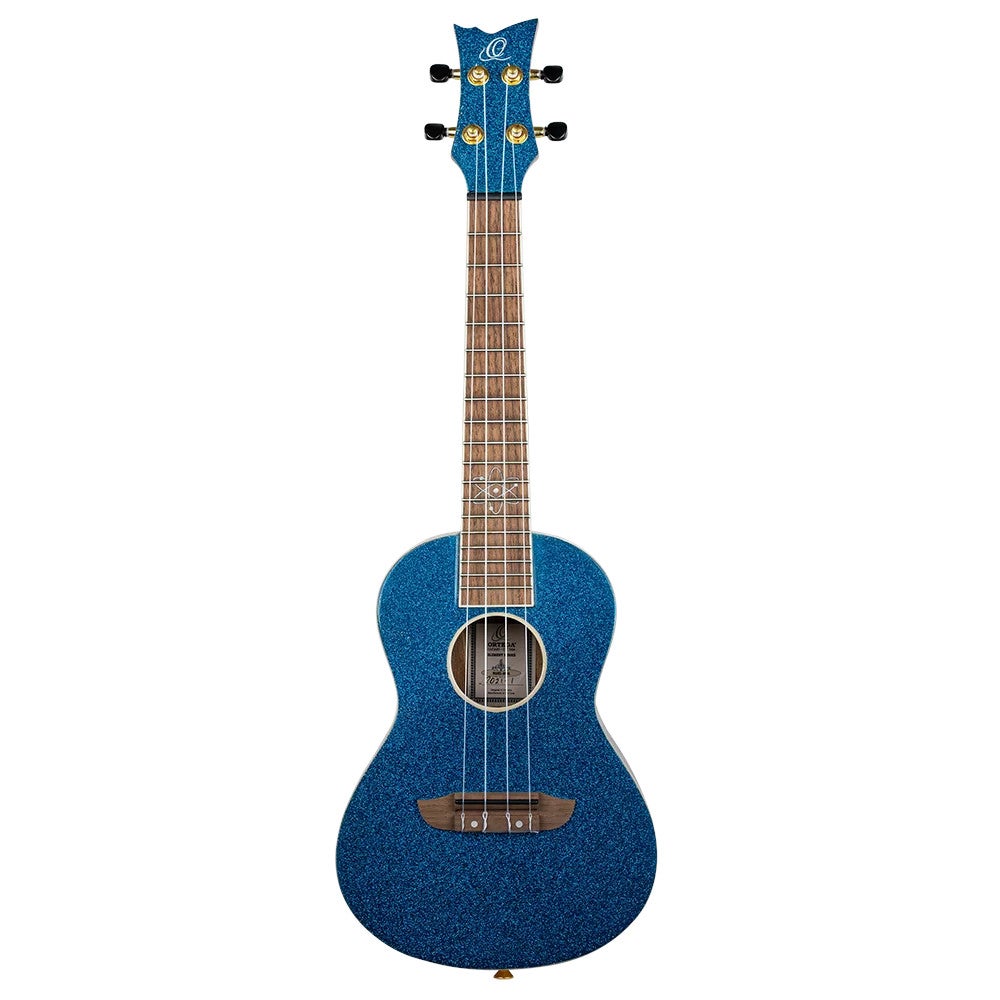 Ortega RUEL-MBL Element Series Concert Size Ukulele Metallic Blue concert ukelele met gigbag